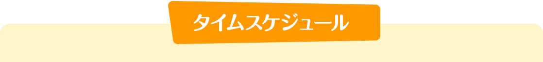 タイムスケジュール