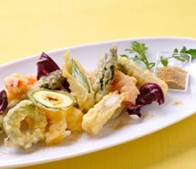 夏野菜のフリット ガラムマサラ塩