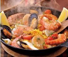 シーフードパエリア