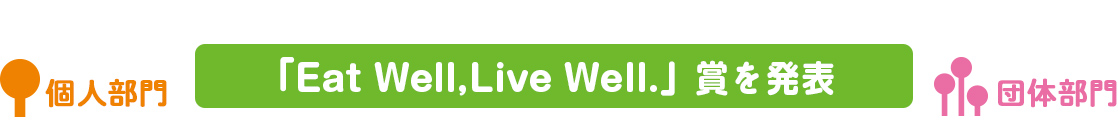 「Eat Well,Live Well.」賞を発表