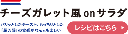 チーズガレット風onサラダ