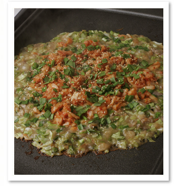 もんじゃ焼き にらキムチ味