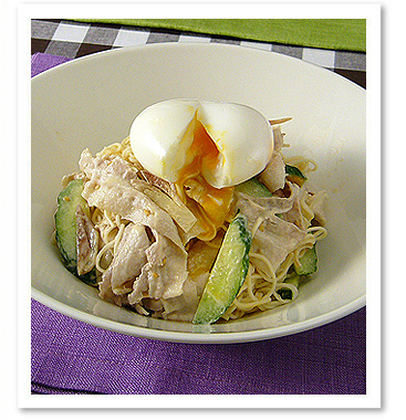 冷しゃぶのごまみそからめ麺