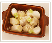 調味料をふる