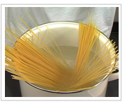 スパゲティをゆでる