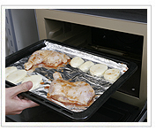 オーブンで焼く