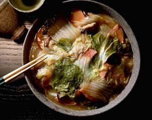 白菜とハムの重ね煮