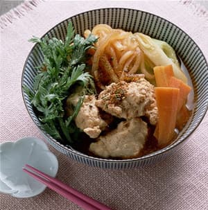 鶏肉のすき焼き風煮もの