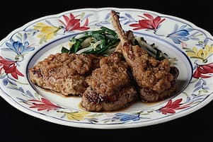 ラムの和風オニオンステーキ