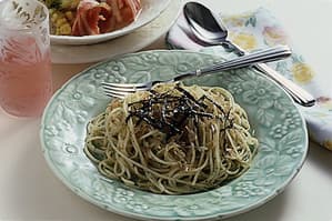 じゃことのりの和風スパゲティ