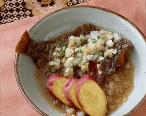 かれいの揚げおろし煮