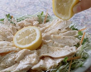 鶏肉の塩蒸し
