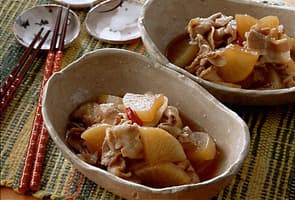 豚肉と大根のこってり煮