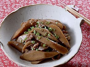 ごぼうと牛肉の炒め煮