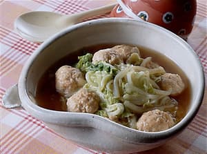 鶏だんごと白菜の煮もの