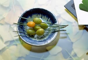 ぎんなんの串焼き