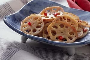 れんこんの酢じょうゆ炒め