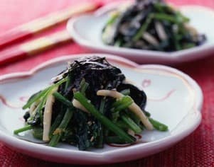 小松菜の韓国風あえもの