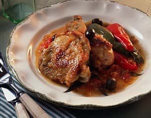 ローマ風鶏の煮込み