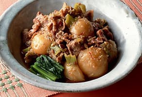 豚肉とかぶの韓国風煮もの