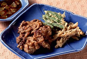 牛肉と野菜のつまみ揚げ