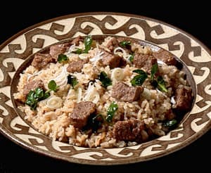 牛肉のガーリックチャーハン