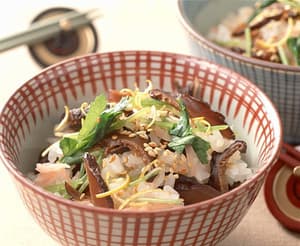 しいたけの混ぜご飯