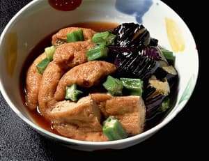 がんもどきとなすの甘辛煮