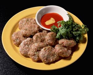 中国風蒸しハンバーグ
