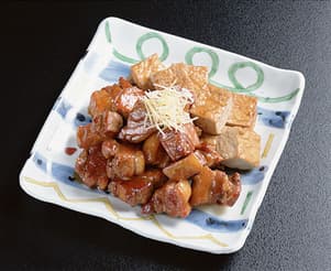豚バラ肉と厚揚げのこってり煮