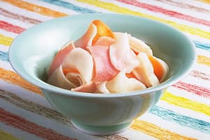 かぶとにんじん、ハムの甘酢漬け