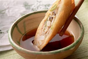 いかと三つ葉の春巻き