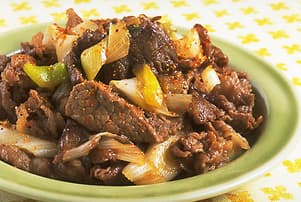 牛肉とねぎの甘辛煮