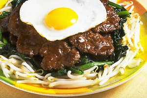 牛ひき肉のぺたんこ焼き