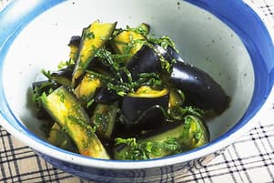なすと青じそのもみ漬け