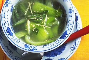 青梗菜のスープ