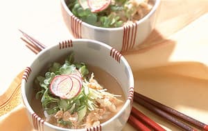 干しえびとじゃこの冷や汁かけご飯