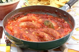 ソーセージと大豆のトマト煮