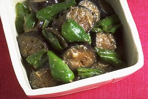 なすとピーマンのみそ炒め煮