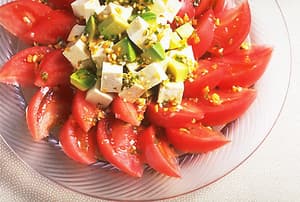トマトと豆腐の中国風サラダ