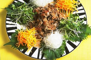 牛しゃぶの中国風サラダ