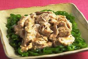 豚しゃぶのごまだれあえ