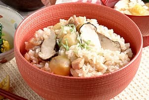 栗入りまつたけご飯