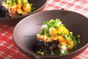 鮭缶のポン酢おろしかけ