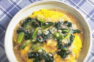 ふんわり卵のかにあんかけ