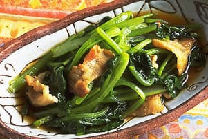 豚肉と小松菜の煮もの