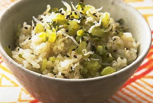 大根の葉とじゃこの炊き込みご飯