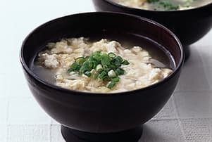 炒め豆腐のかきたま汁