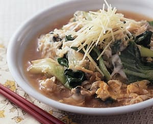 青梗菜の卵とじ