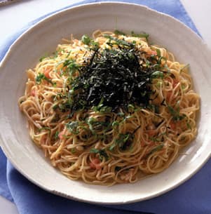 たらことえのきのスパゲティ